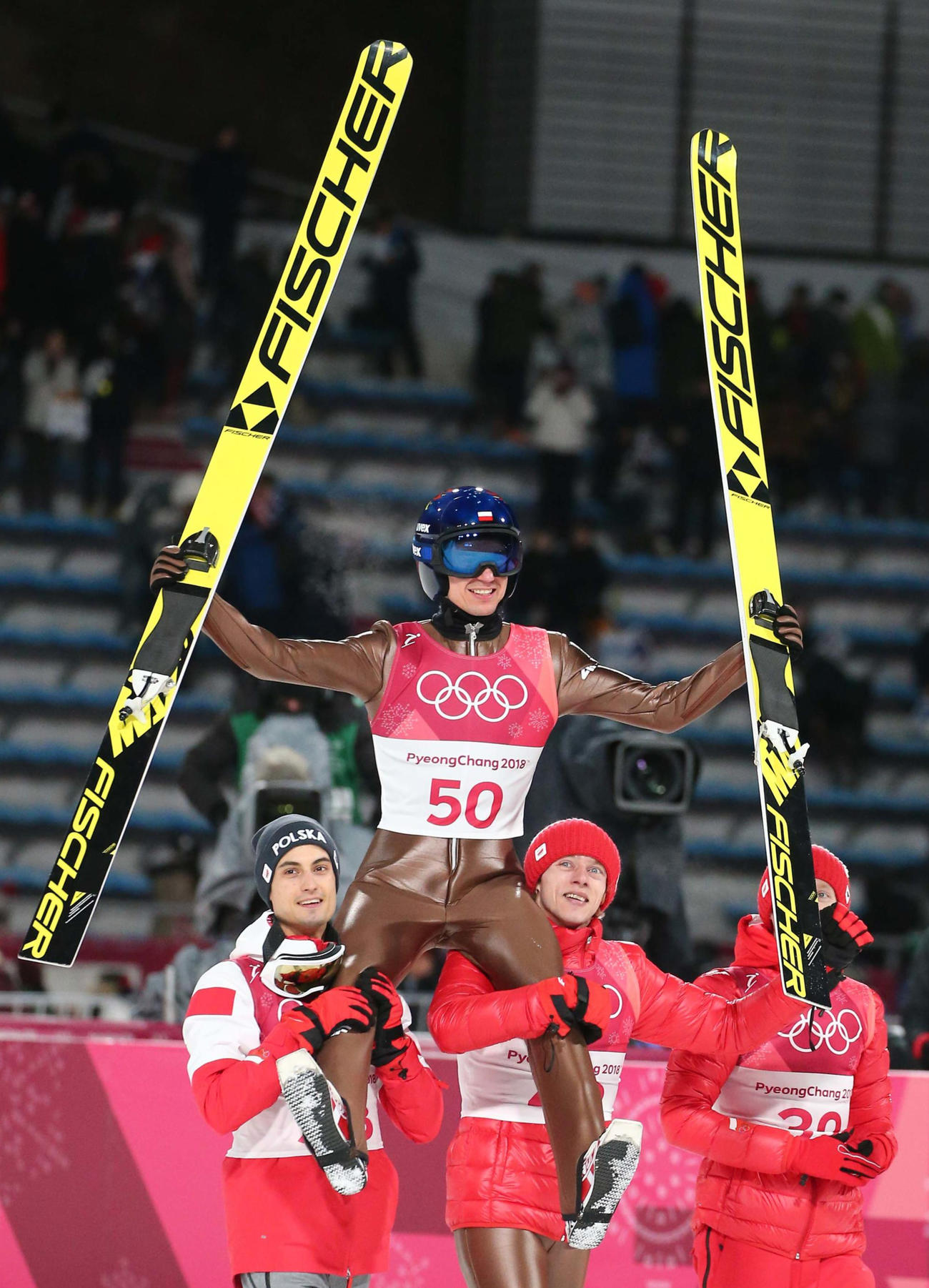 平昌五輪男子ジャンプラージヒルで優勝したカミル・ストッフ（2018年2月17日撮影）