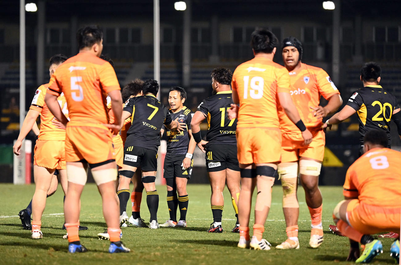 東京SG対東京ベイ　東京ベイに勝利した東京SG（撮影・たえ見朱実）