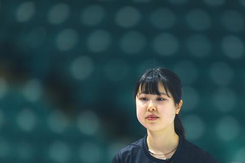 カーリング世界選手権　米国戦に出場した中部電力・鈴木みのり(C) Copyright:WCF/Jeffrey Au 2022