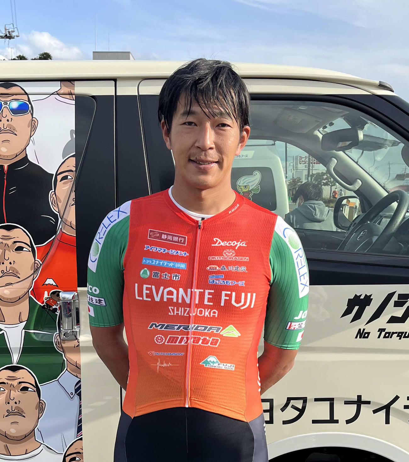 地元開催のレースを終えたレバンテフジ静岡の佐野