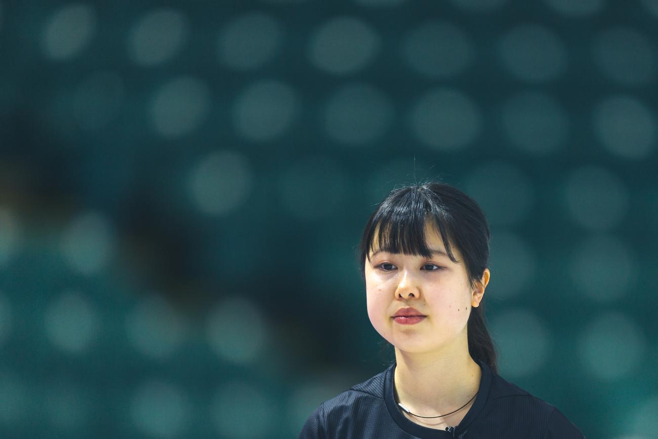 カーリング世界選手権　米国戦に出場した中部電力・鈴木みのり(C) Copyright:WCF/Jeffrey Au 2022