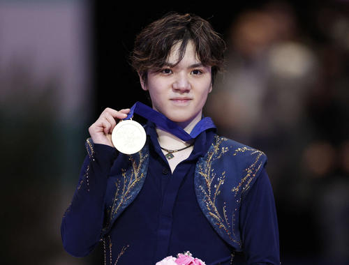 フィギュアスケートの世界選手権男子で初優勝した宇野（ロイター）