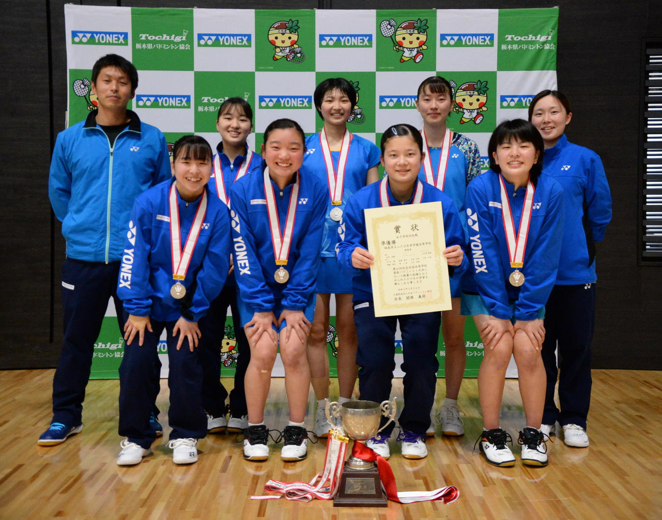 女子学校対抗で準優勝したふたば未来学園（撮影・濱本神威）