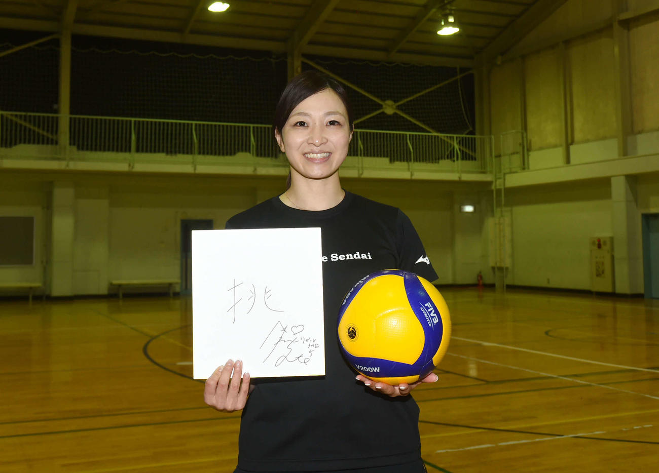 参入1年目を振り返った佐藤あり紗選手兼監督（撮影・相沢孔志）