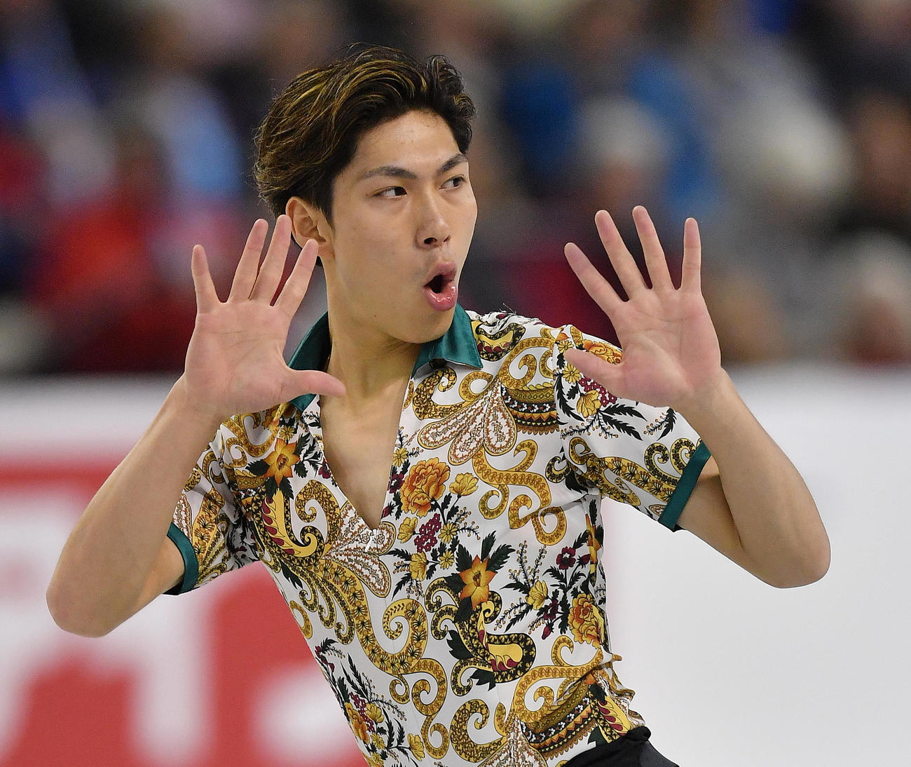 2019年10月25日撮影　スケートカナダ・男子SPで演技をする田中刑事