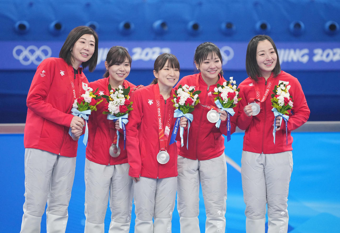 ロコ・ソラーレの選手たち（2022年2月18日撮影）