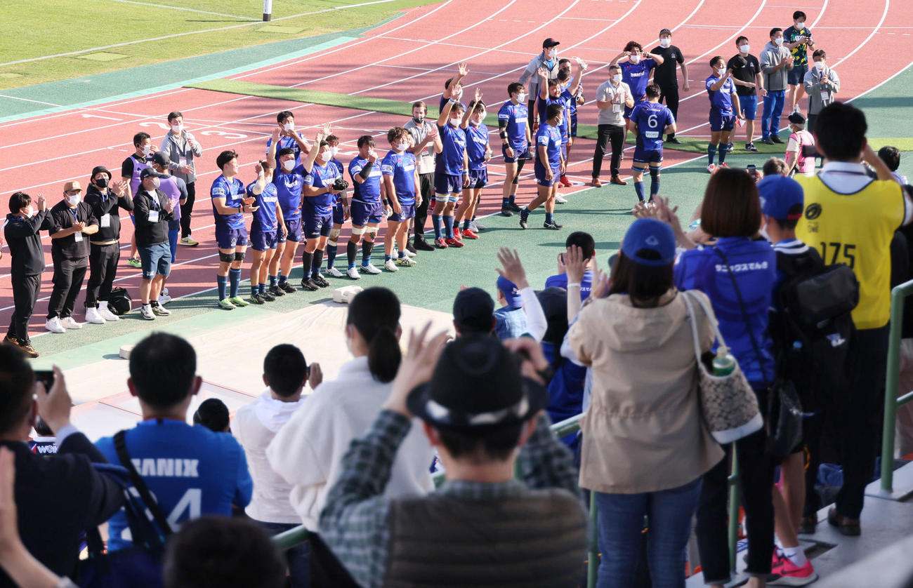 宗像サニックスフィフティーンら（2022年4月撮影）