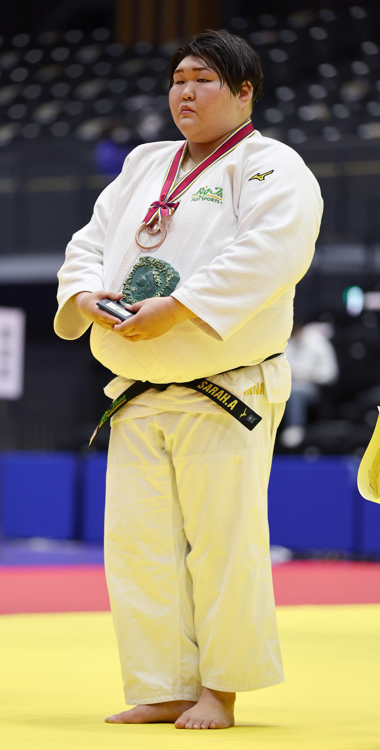 柔道全日本女子選手権（皇后杯）　3位となった朝比奈沙羅（代表撮影）