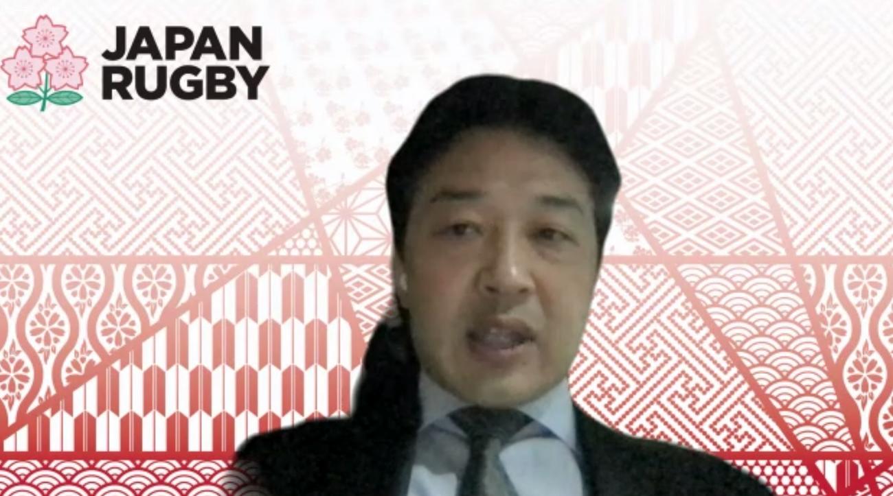 日本協会の理事会後に取材対応した岩渕健輔専務理事