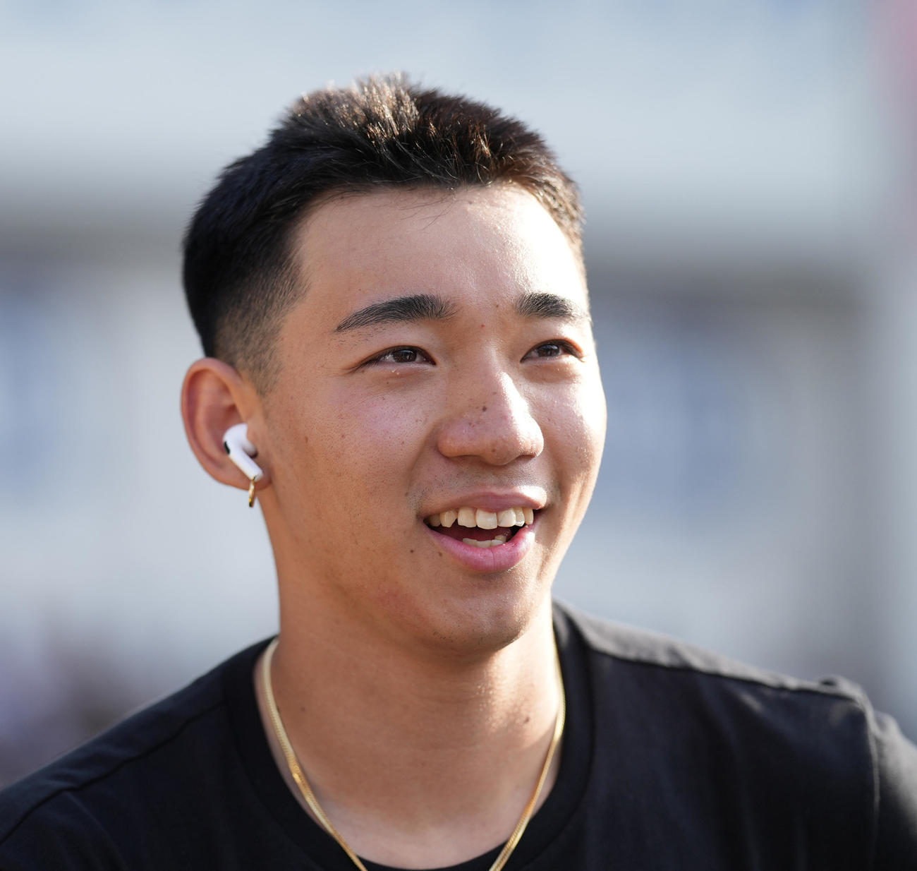 男子BMXパーク決勝でスタートを待つ中村（撮影・菅敏）