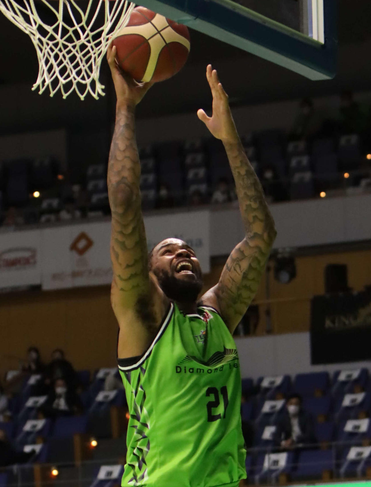 レバンガ北海道ショーン・ロング（2021年12月4日撮影）