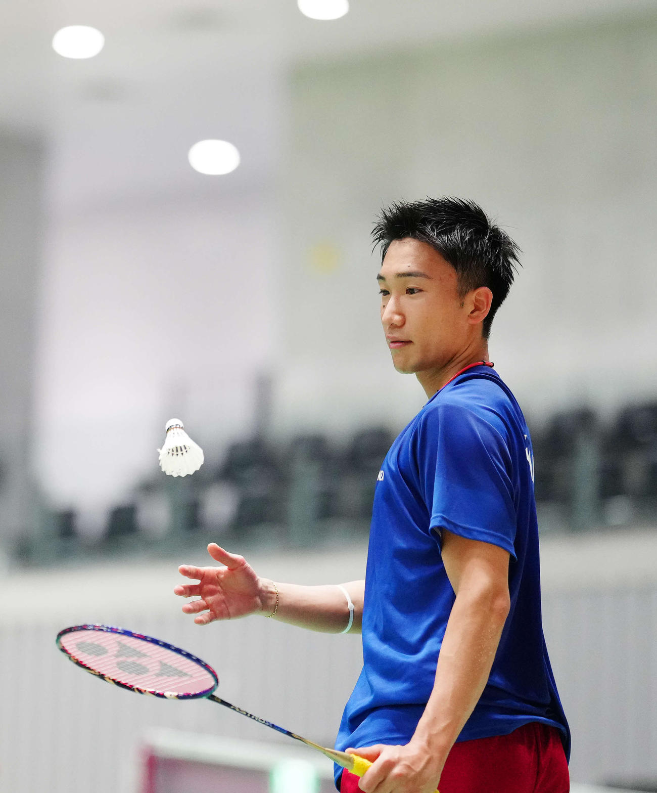 桃田賢斗（2021年7月21日撮影）