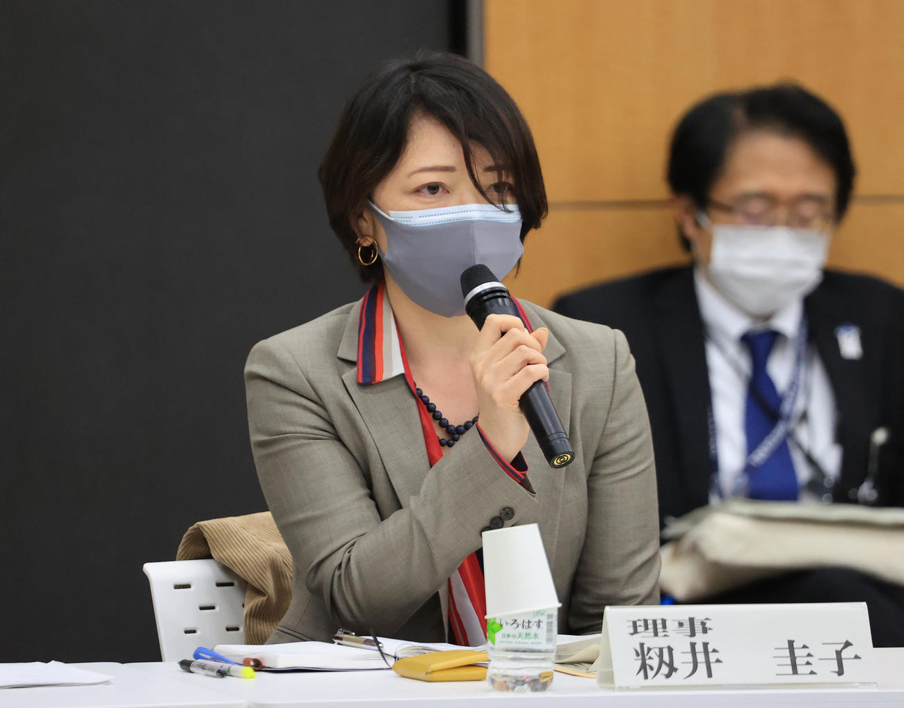 日本オリンピック委員会（JOC）の籾井圭子常務理事（2021年3月22日・代表撮影）