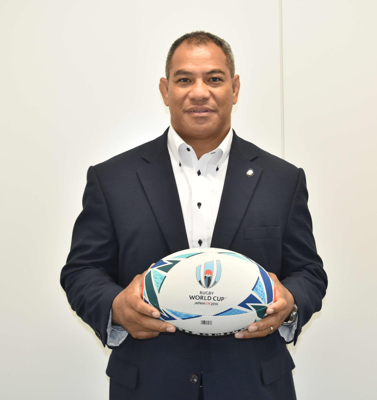元ラグビー日本代表のラトゥウィリアム志南利氏（19年7月撮影）