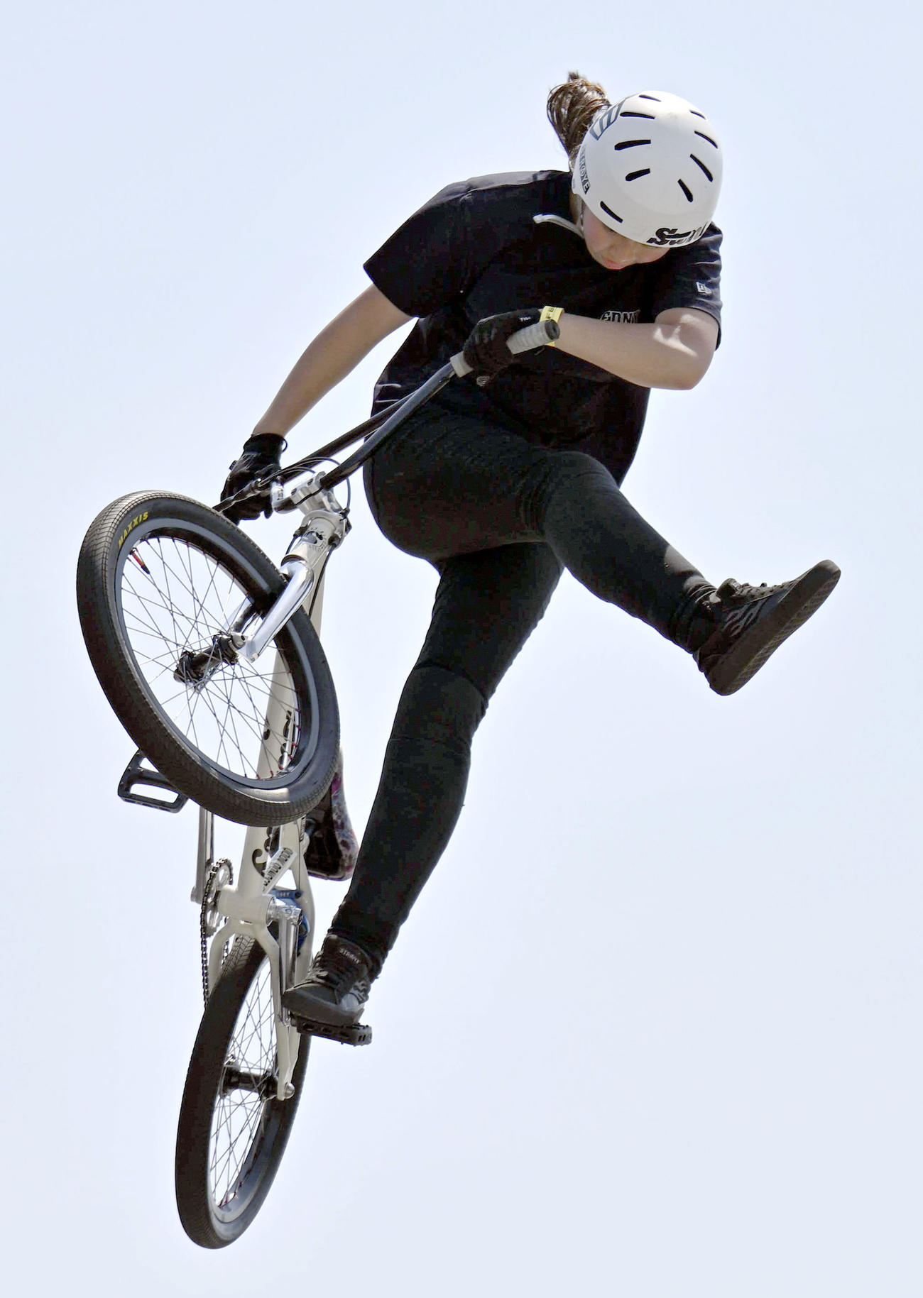 BMXフリースタイル・パークの女子エリートクラスで優勝した内藤寧々（共同）