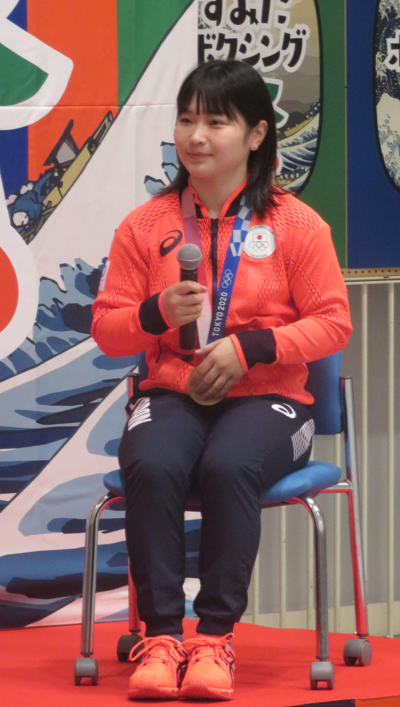 すみだボクシング祭のトークショーに参加した東京五輪女子フライ級銅メダルの並木月海