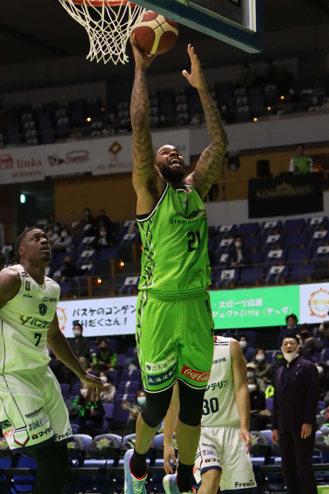 レバンガ北海道ショーン・ロング（21年12月4日撮影）
