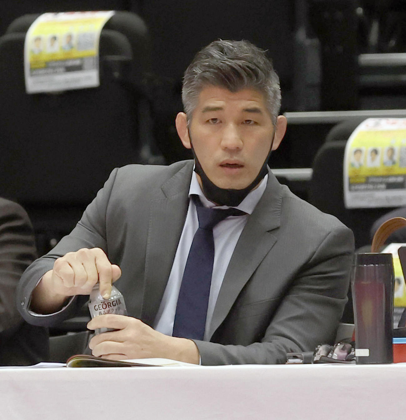 井上康生氏（2022年4月17日撮影）