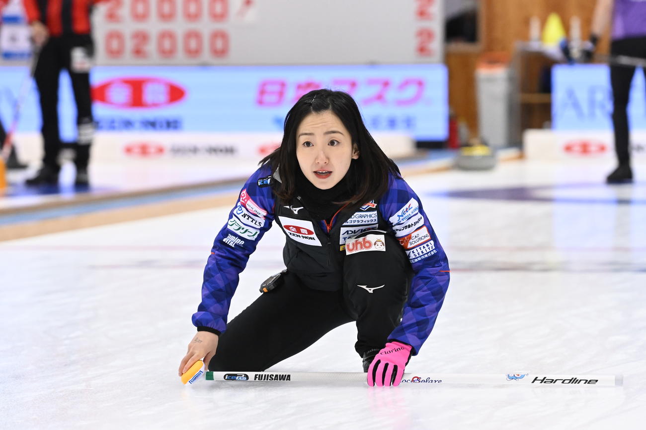 ロコ・ソラーレスキップの藤沢五月（C）JCA IDE