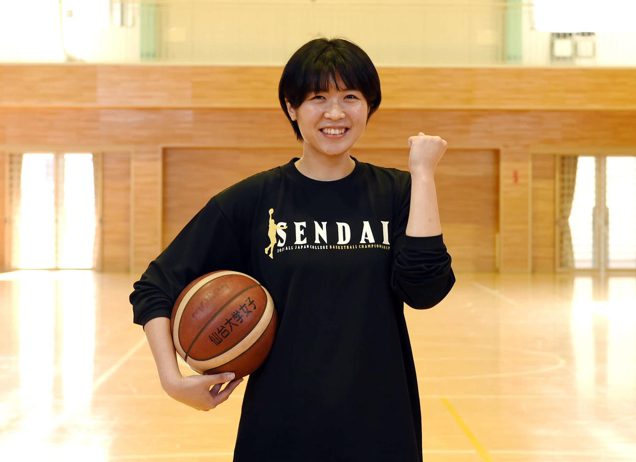 アランマーレ秋田・佐藤ひかるにエールを送った仙台大・高橋