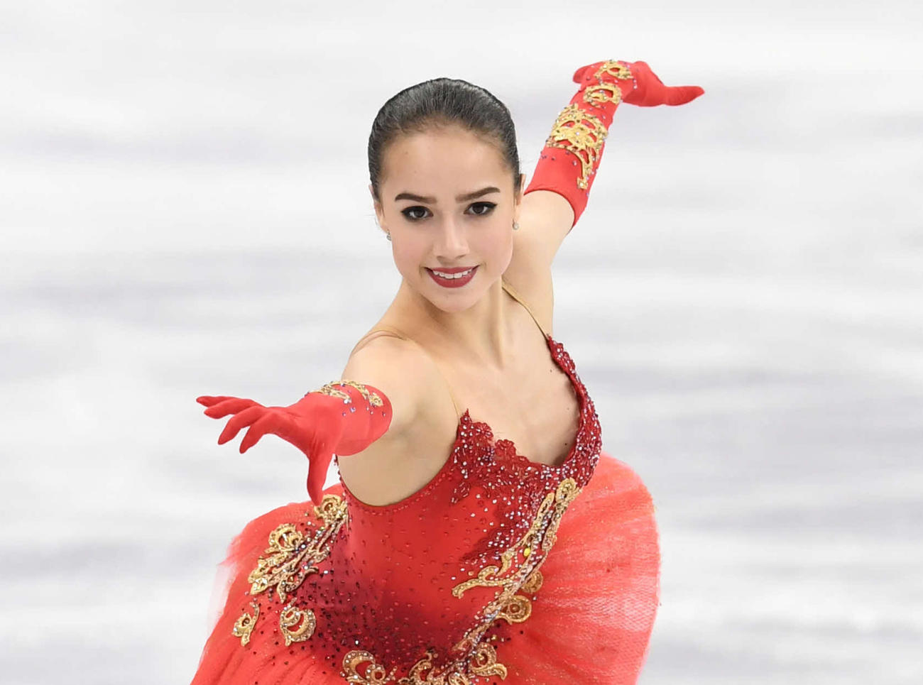 15歳で平昌五輪金メダルを獲得したザギトワ（2018年2月撮影）