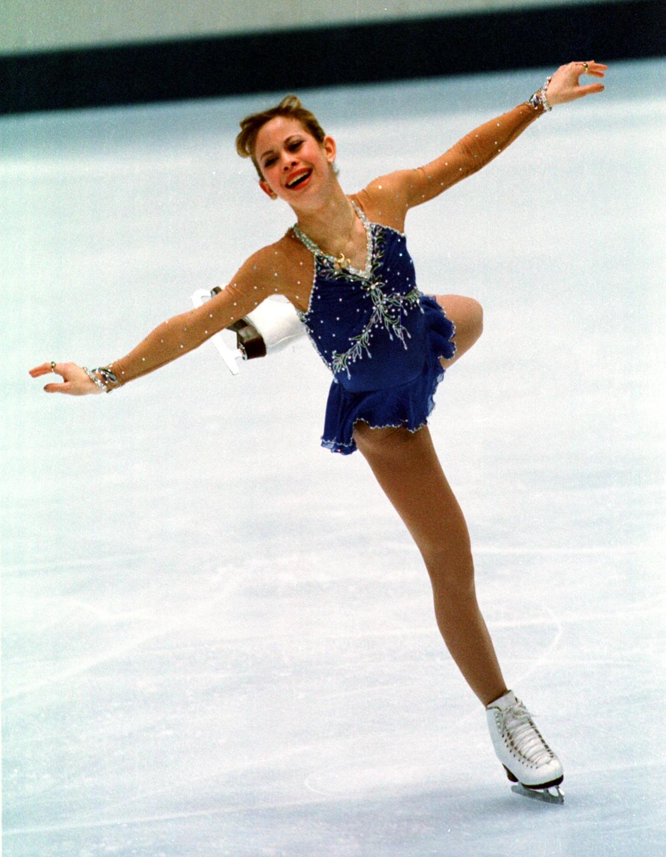 15歳で長野五輪金メダルに輝いたタラ・リピンスキー（1998年撮影）