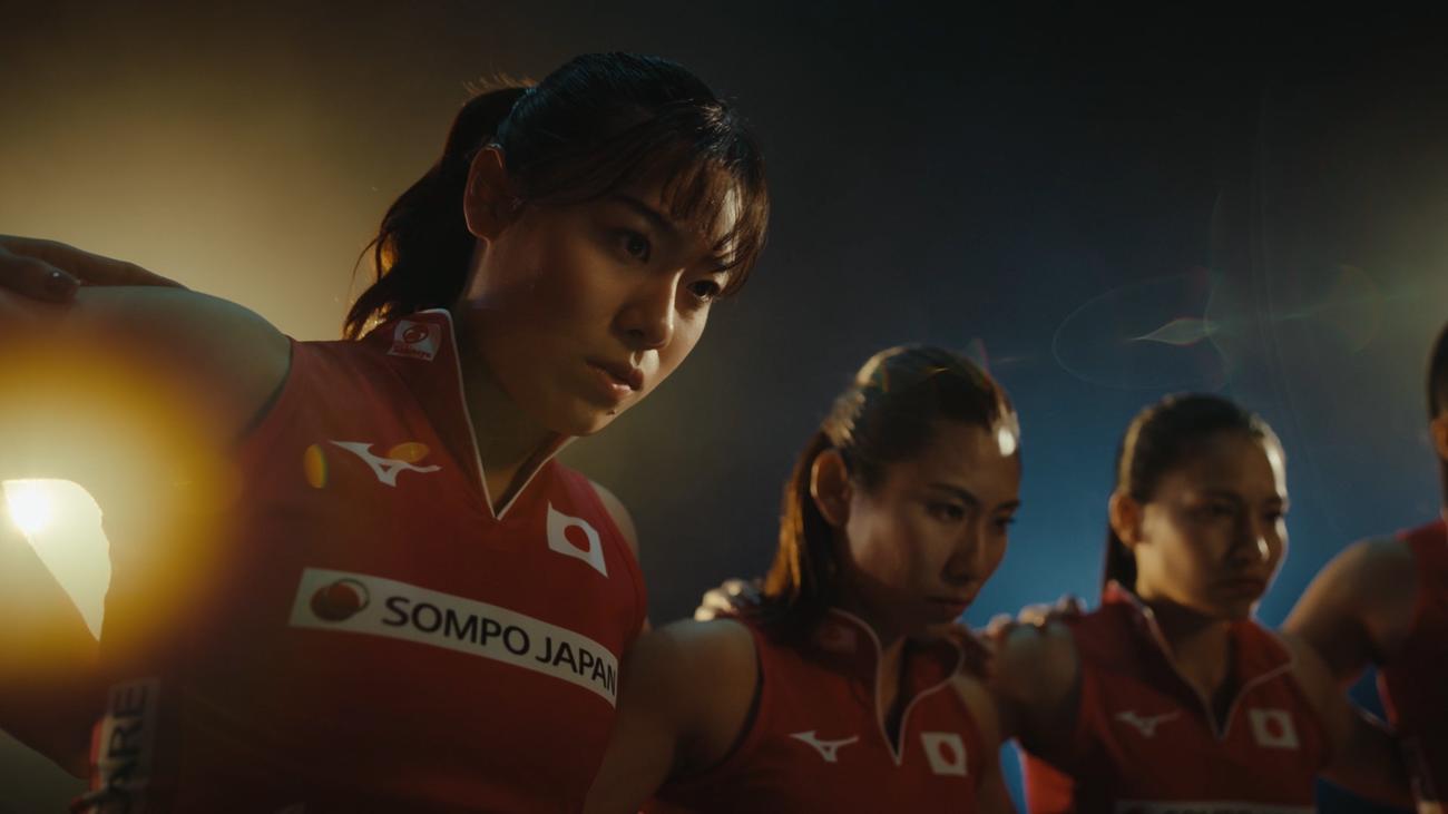 損保ジャパンの新CM「One Spirit一丸になれ」編のワンシーン