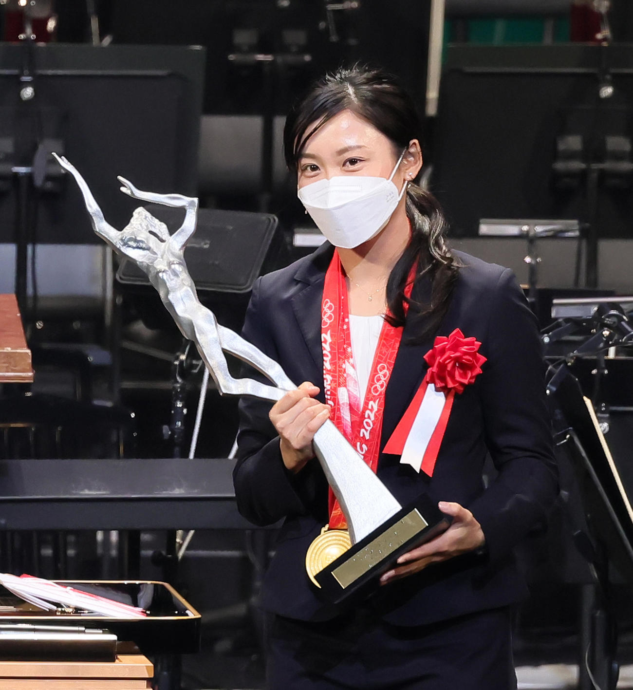 JOCスポーツ賞の最優秀賞を受賞した高木美（撮影・足立雅史）