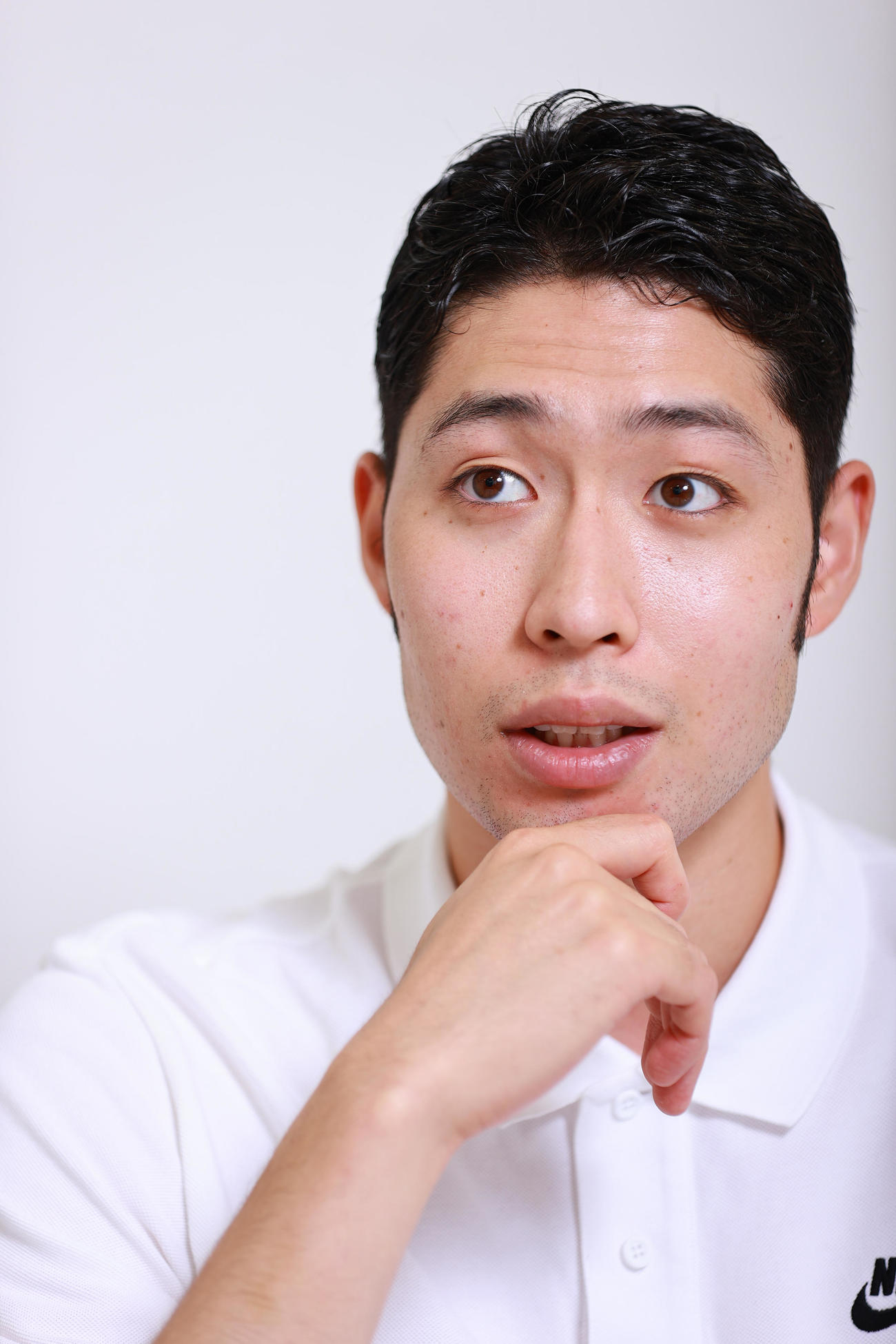 世界水泳の展望を語る萩野氏（撮影・垰建太）