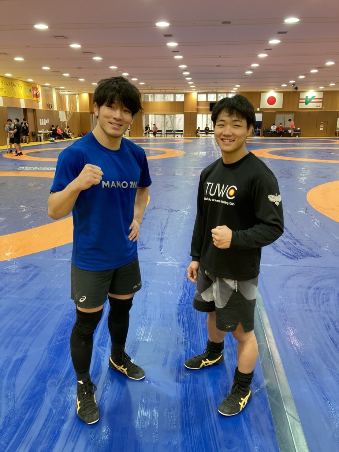 高谷大地（右）と兄惣亮（本人提供）