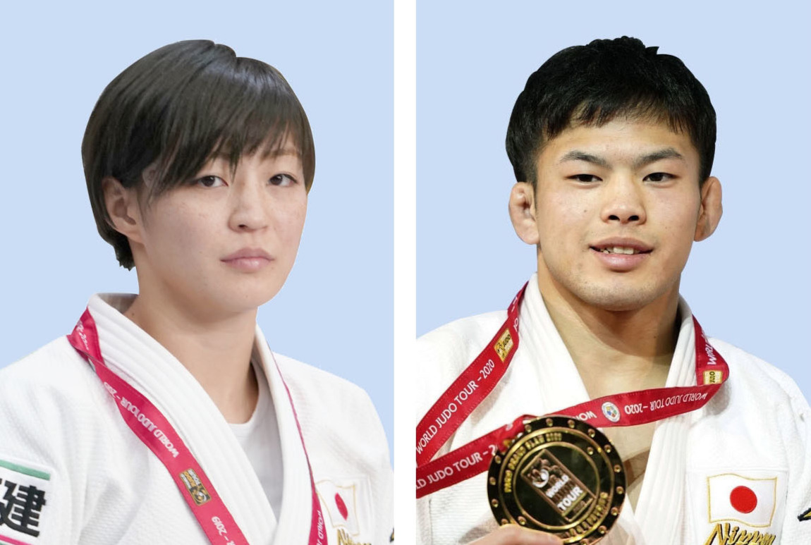 優勝した角田夏実、永山竜樹（共同）