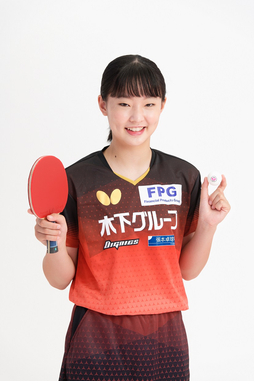 将来が期待される卓球女子の張本美和（サニーサイドアップ提供）