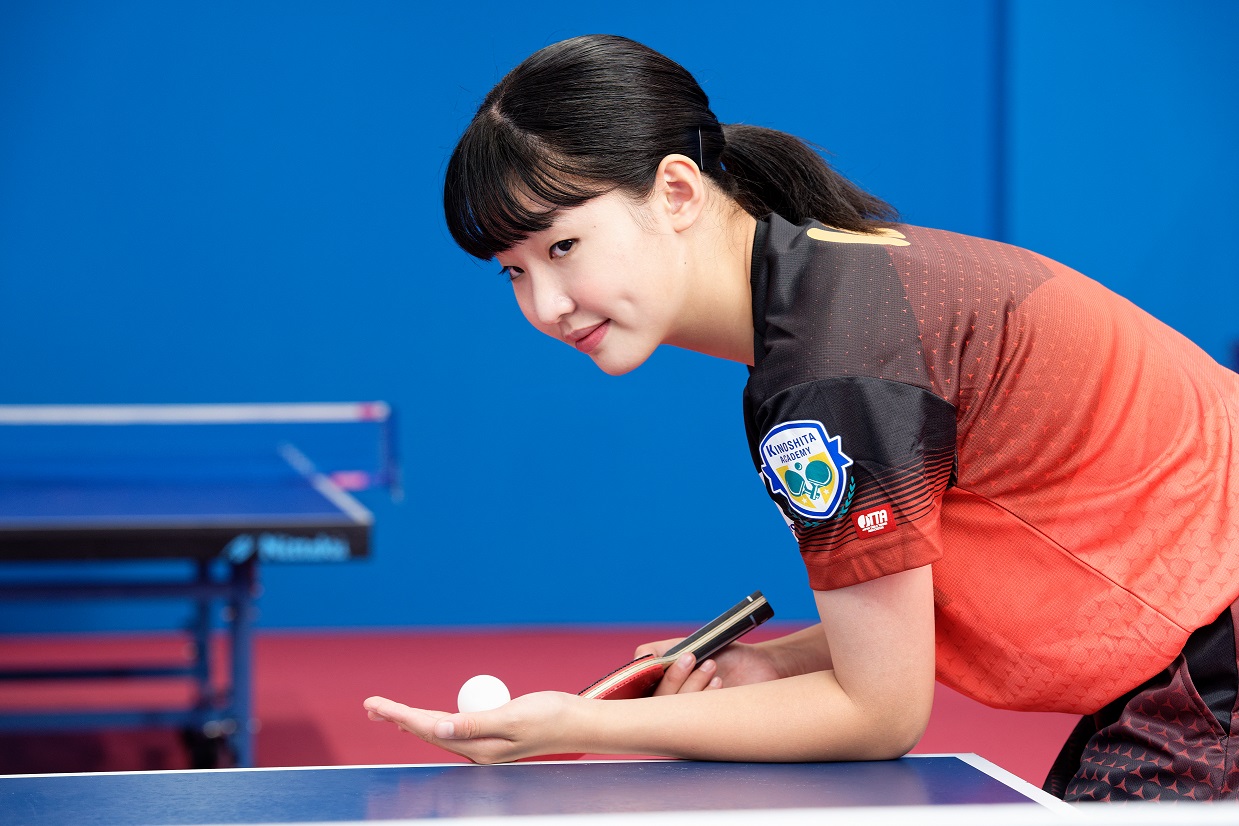 将来が期待される卓球女子の張本美和（サニーサイドアップ提供）