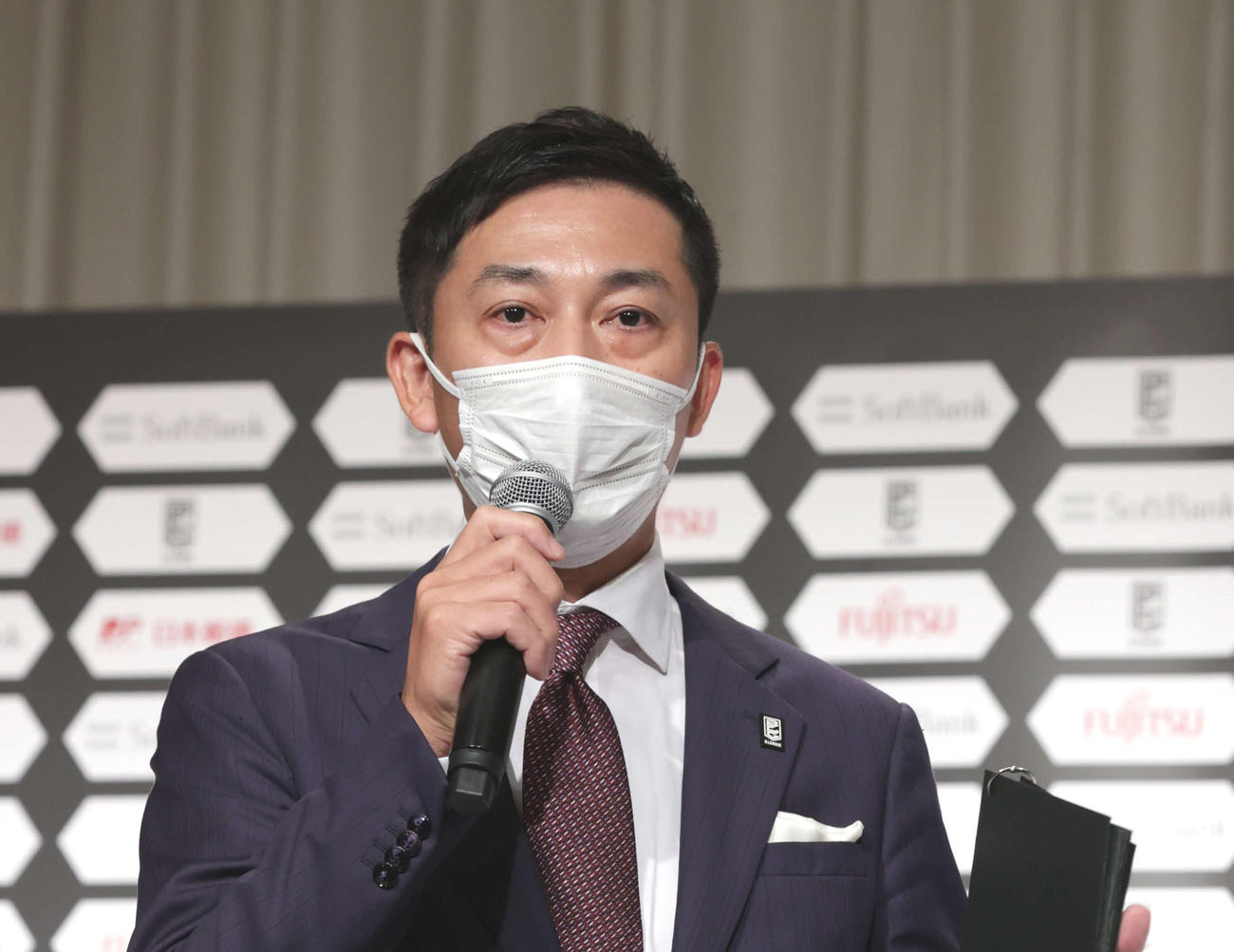 島田慎二チェアマン（2021年9月29日撮影）