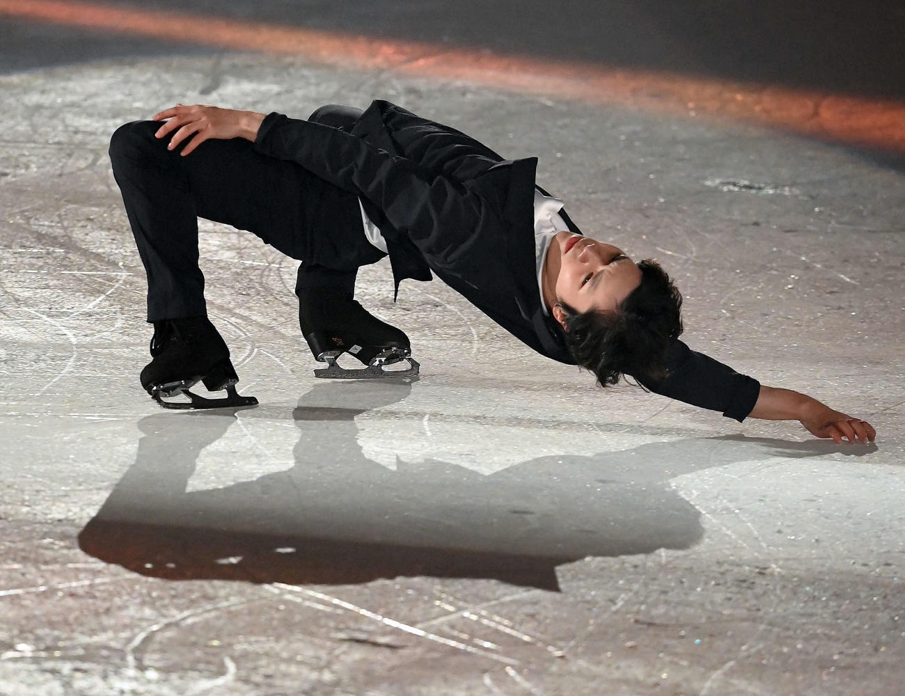 華麗な演技を披露する宇野昌磨（撮影・たえ見朱実）
