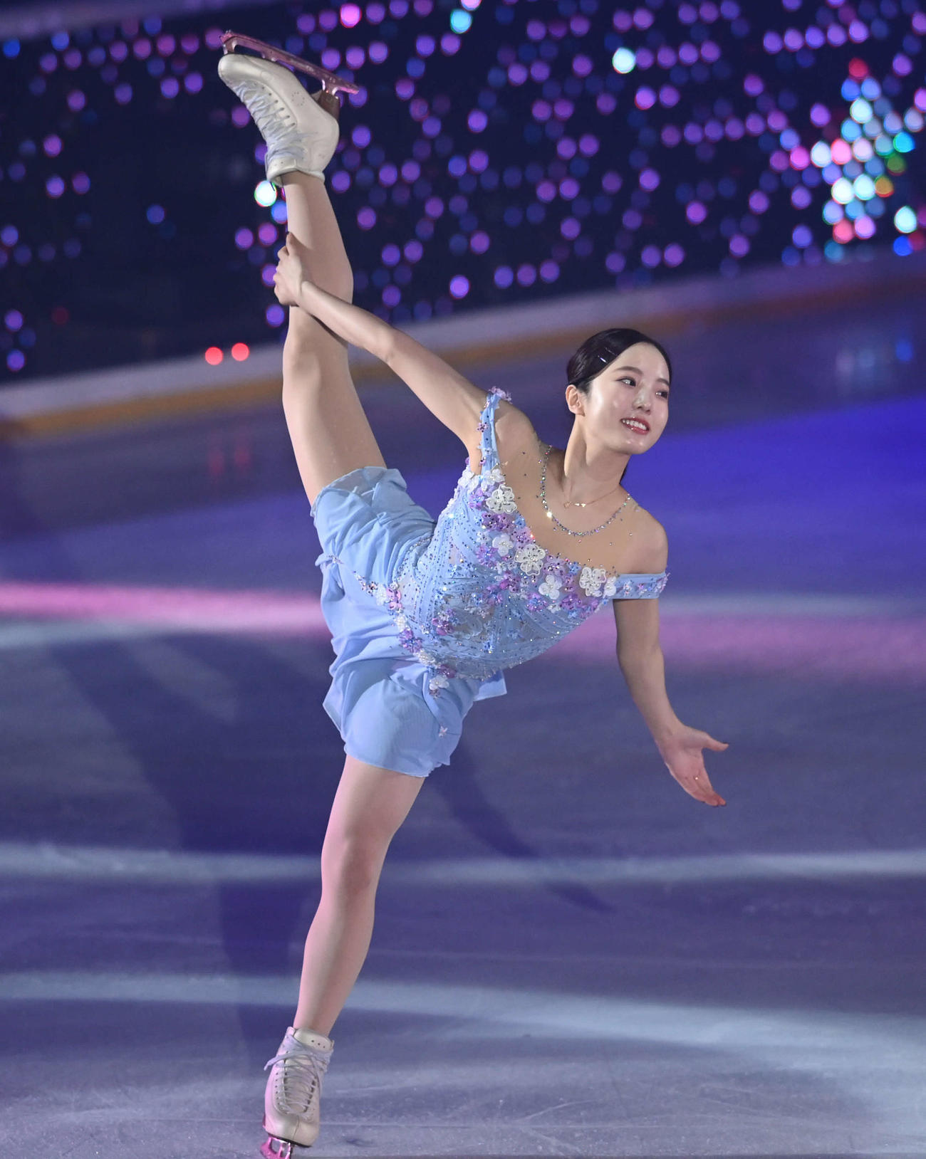 華麗な演技で会場を魅了した本田真凜（撮影・たえ見朱実）