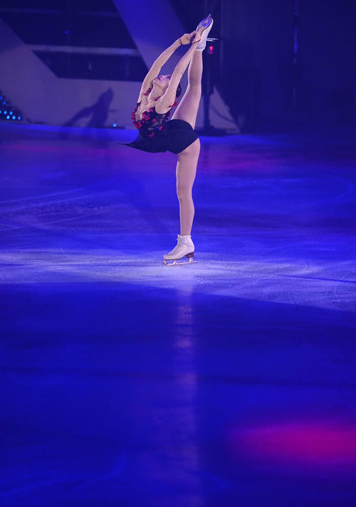 美しい演技でファンを魅了する本田真凜（撮影・たえ見朱実）