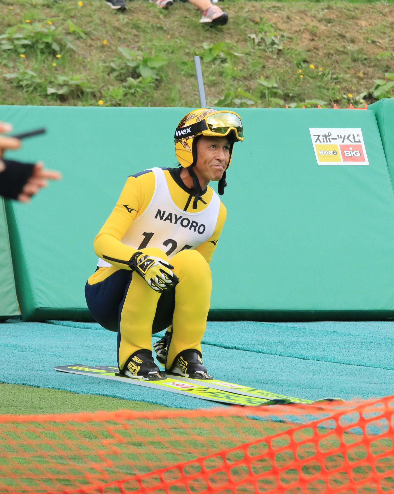 50歳での初戦に臨んだ葛西紀明（撮影・保坂果那）