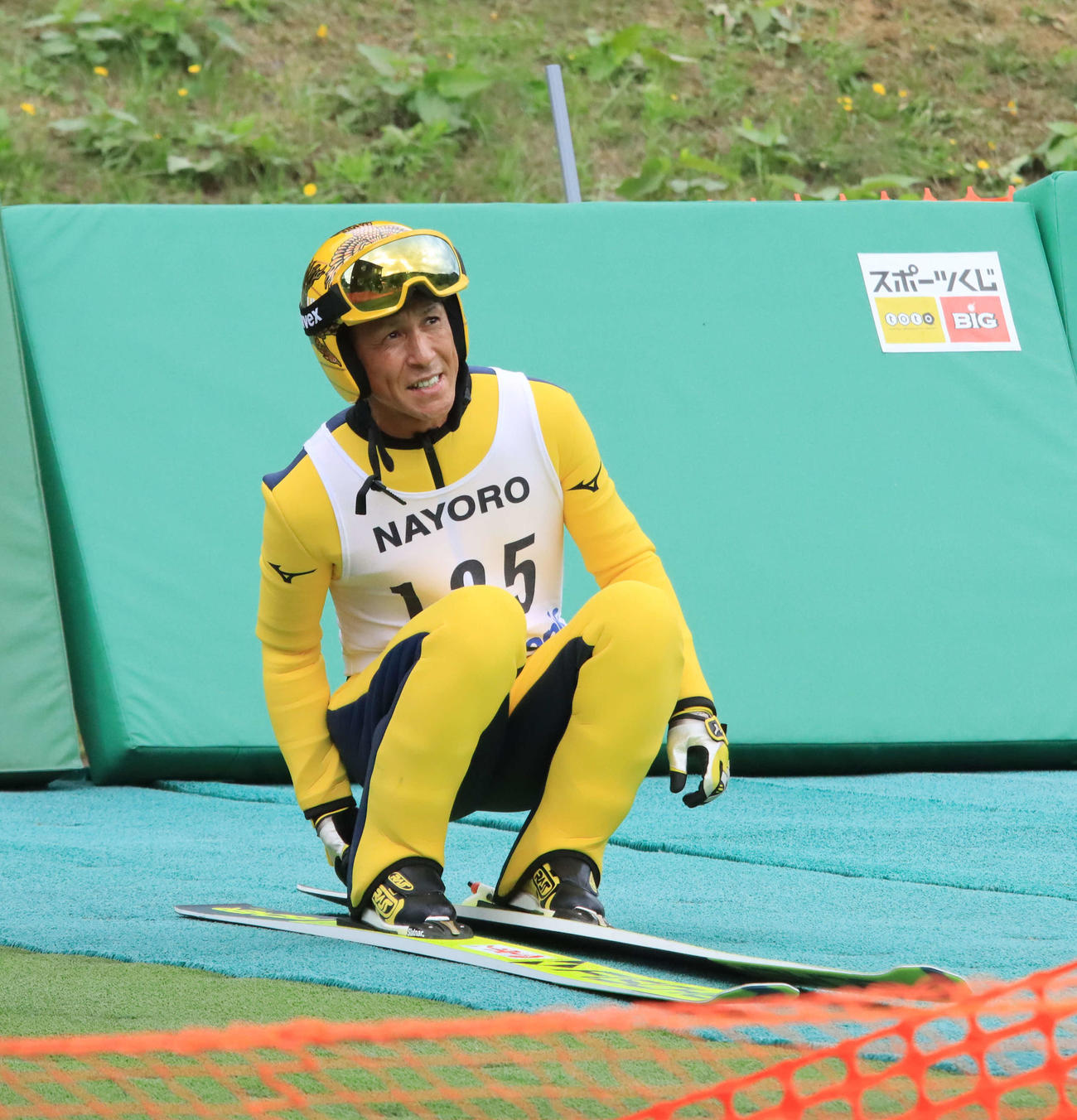 50歳での初戦に臨んだ葛西（撮影・保坂果那）