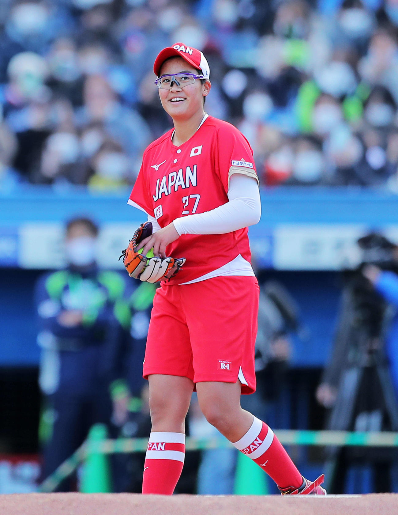 ソフトボール女子日本代表の後藤希友（2021年12月5日撮影）