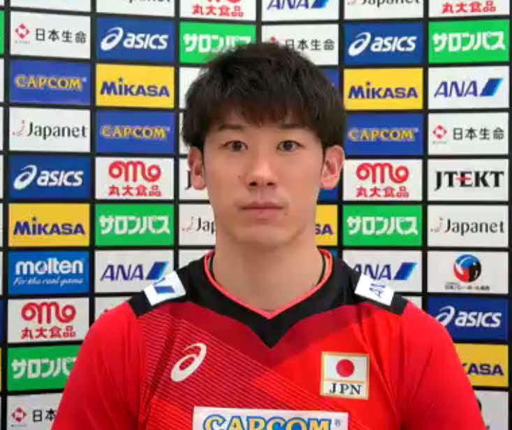 世界選手権に向けてオンライン会見に応じる石川祐希