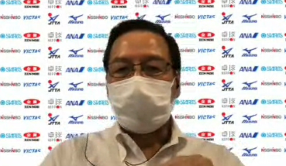 24年パリ五輪代表選考における状況について経過を報告した日本卓球協会の宮崎義仁専務理事