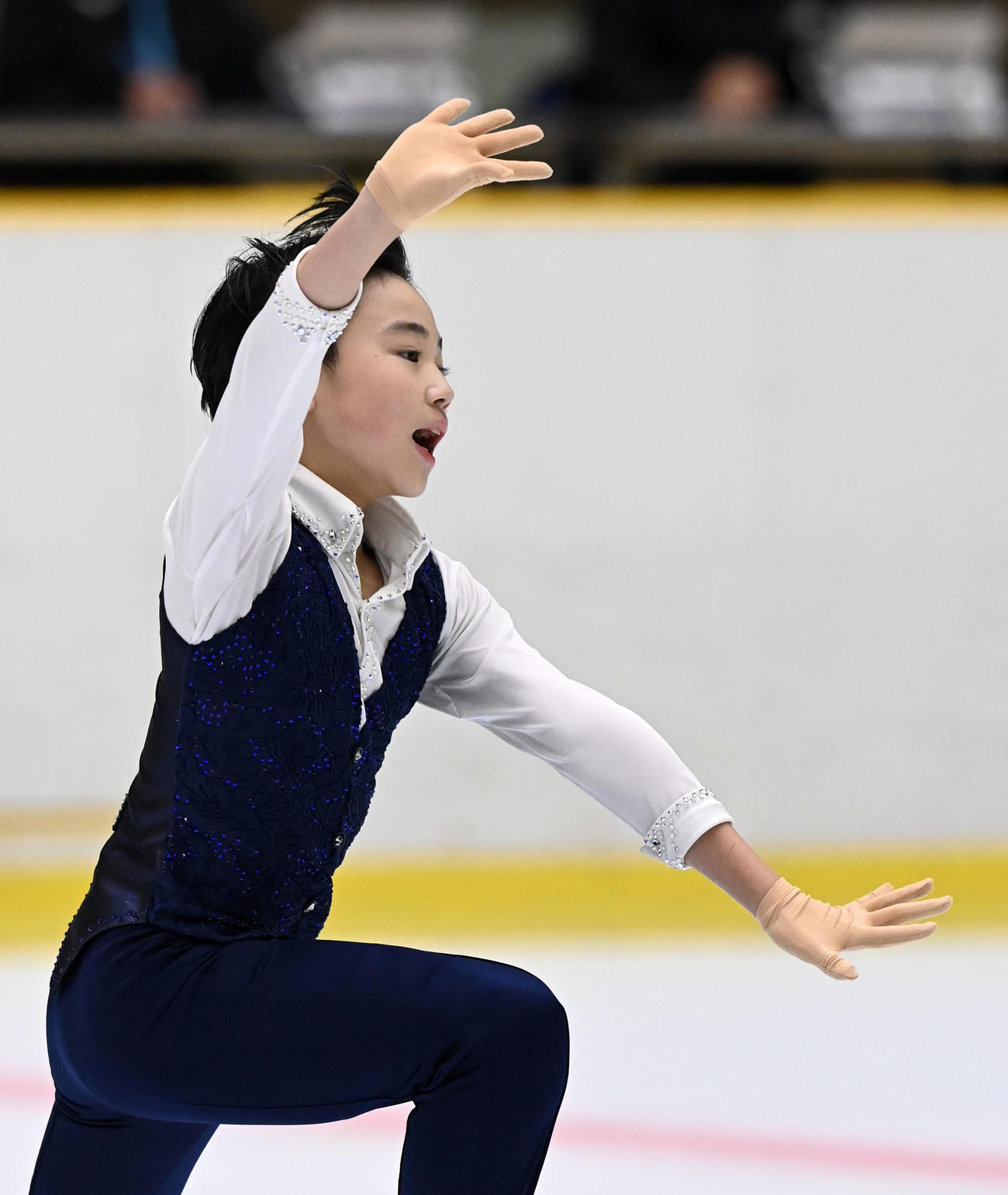 げんさんサマーカップジュニア選手権男子SPで演技する高橋星名（撮影・前岡正明）