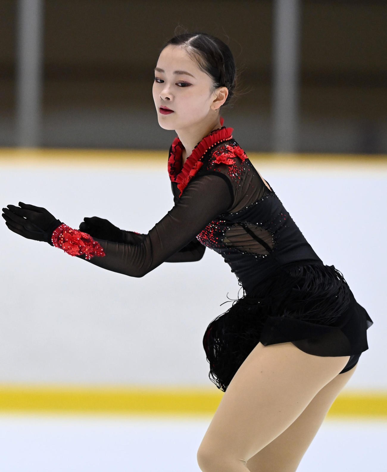 げんさんサマーカップ選手権女子SPで演技する渡辺倫果（撮影・前岡正明）