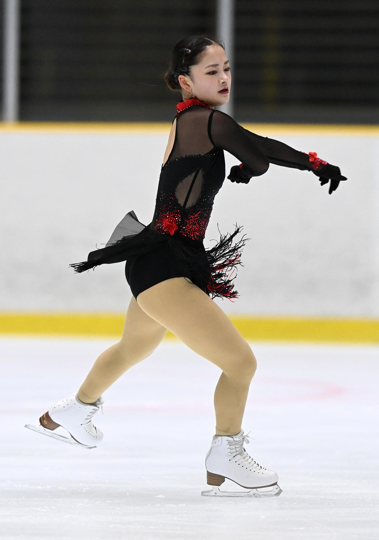 げんさんサマーカップ選手権女子SPで演技する渡辺倫果（撮影・前岡正明）