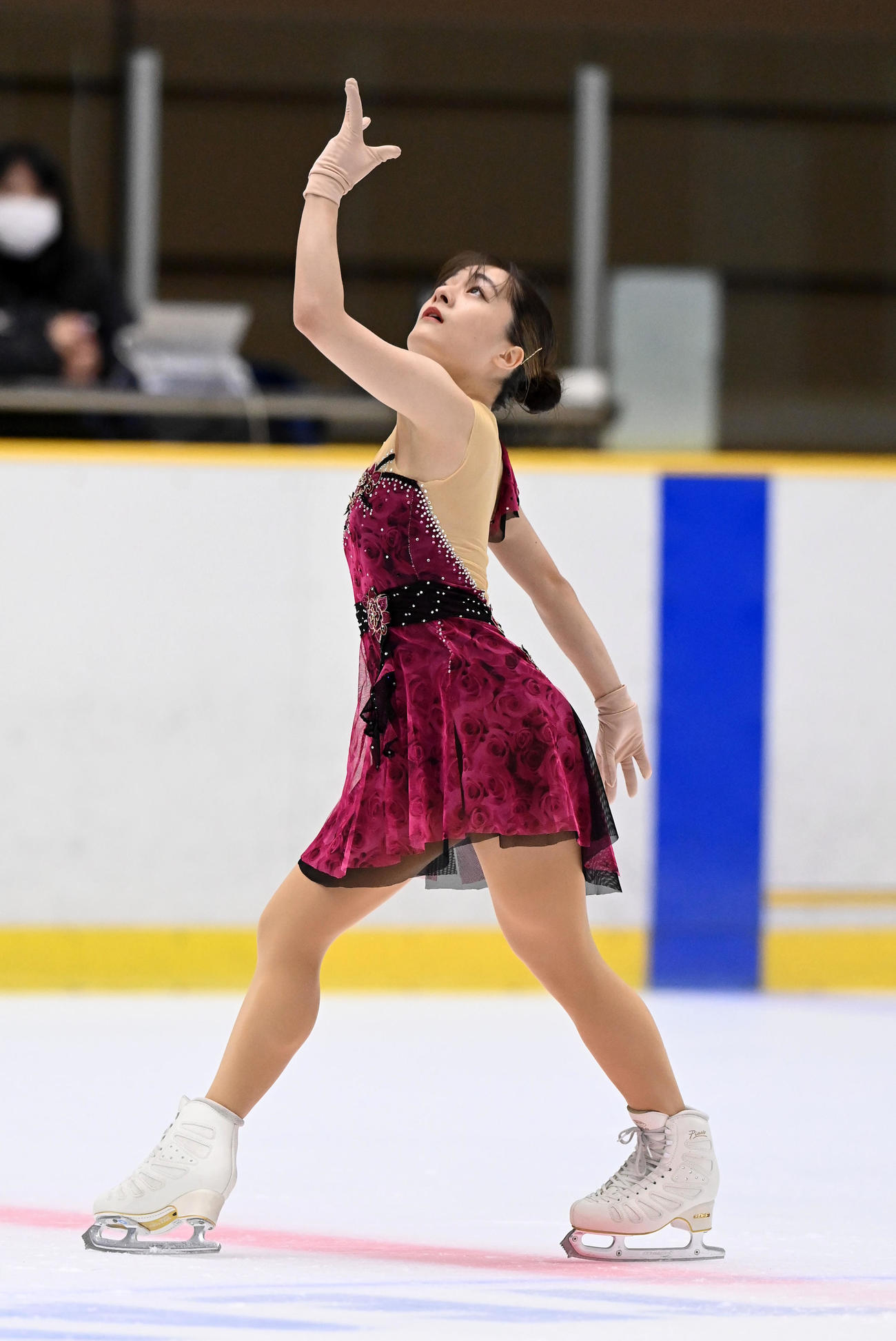 げんさんサマーカップ選手権女子SPで演技する籠谷歩未（撮影・前岡正明）