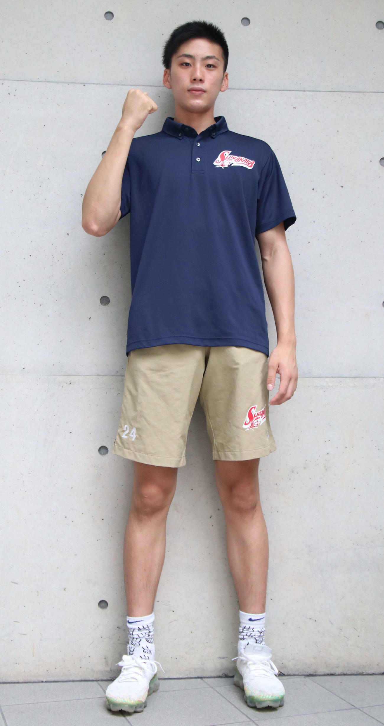 バスケットボール男子U18日本代表に選出された白樺学園・山田（撮影・山崎純一）