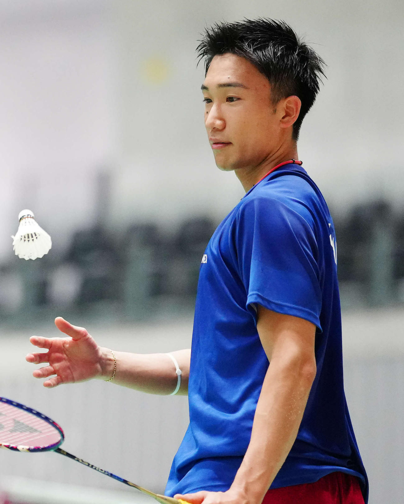 桃田賢斗（2021年7月21日撮影）