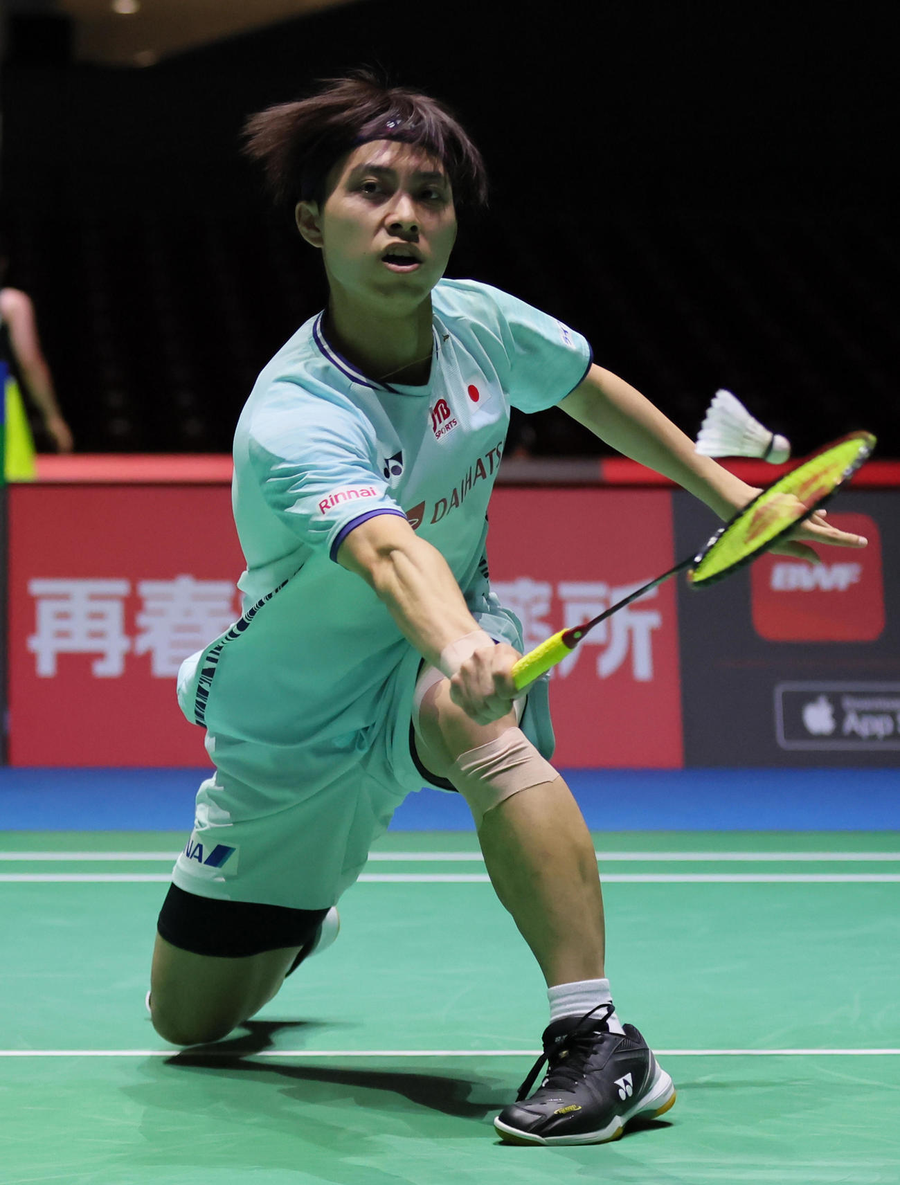 2回戦で敗退した奈良岡功大（代表撮影）