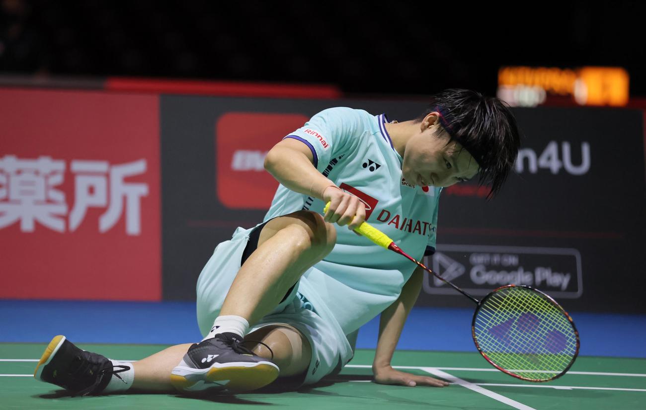 2回戦で敗退した奈良岡功大（代表撮影）
